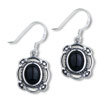 Black  Jewelry   925   Sterling   Silver  Earrings