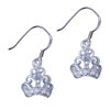 Princess Crown 925 Sterling Silver Earrings