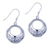 Flower Basket 925 Sterling Silver Earrings