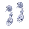 Antique Pattern Cucurbit 925 Sterling Silver Earrings