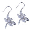 Dragonfly Fly 925 Sterling Silver Earrings