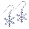  Snowflake  925 Sterling Silver Earrings