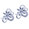 Fancy Flower 925 Sterling Silver Earrings