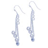  Dangle  Curle 925 Sterling Silver Earrings