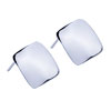 Finished Rectangular 925 Sterling Silver Earrings