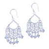  Sterling   Silver  Petal Basket Earrings