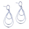 Triple Droplet 925 Sterling Silver Earrings