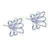 Blooming Flower 925 Sterling Silver Earrings