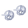 Hollow Heart 925 Sterling Silver Earrings
