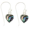 Abalone Shell Heart Earrings