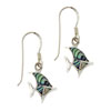 Abalone Shell Tropical Fish Earrings