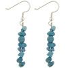 Turquoise Stone Chip Bead Earrings