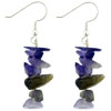 Amethyst Chip Sterling Silver Earrings