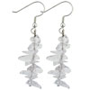 Rock Crystal Stone Chip Beads Earrings
