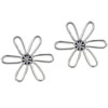Rhinestone Flower Earrings