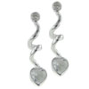 Heart Swirl  Earrings 