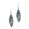 Pointed Oval Abalone Earrings