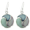 Round Mother Of Pearl Earrings