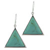 Turquoise Triangle Earrings