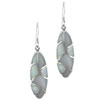 Oval  Mother  Of Pearl Earrings