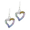 Mother Of Pearl Heart Earrings