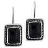 Rectangular  Onyx   Earrings 