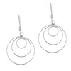 Triple Hoop Sterling Silver Earrings