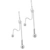 Double Ball Dangle Earrings