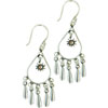 Tasseled Teardrop Sterling Silver Earrings