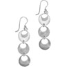 Triple Moon Sterling Silver Earrings