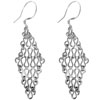 Cascading Tapestry Sterling Silver Earrings