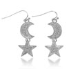Crescent And Star Austrian Crystal Earrings