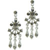 Austrian Crystal Tasseled Chandelier Earrings