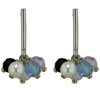 Crystal And Faux Pearl Cluster Earrings