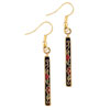 Red Flower Strip Earrings