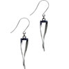 French  Hook Rectangle Twisted Earrings