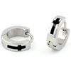 Cross Hoop Earrings