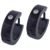 Black Hoops And Stud Earrings