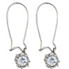 Dangle Cube Cz Earrings