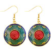 Round Texture Pattern Earrings
