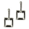  Sterling   Silver  Square Earrings