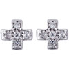 Cross  Shape Studded  Earrings 