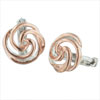 Gold Tone Spiral Earrings