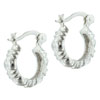 Fancy Hoop Textured Earrings