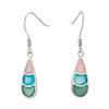 Pink Multicolor Drop Earrings