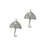 Cz Studded Umbrella Earrings