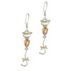 Ribbons And Tie Cz Earrings