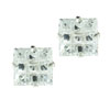 Square Cz Cushion Earrings