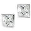 Pyramid Cz Cushion Earrings