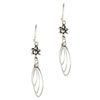 Dangle Leaflets Flower Earrings